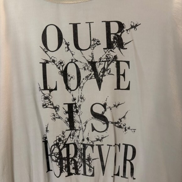 New Collection Made in Italy Our Love is Forever Long Sleeve Button Back Blouse - Picture 4 of 8